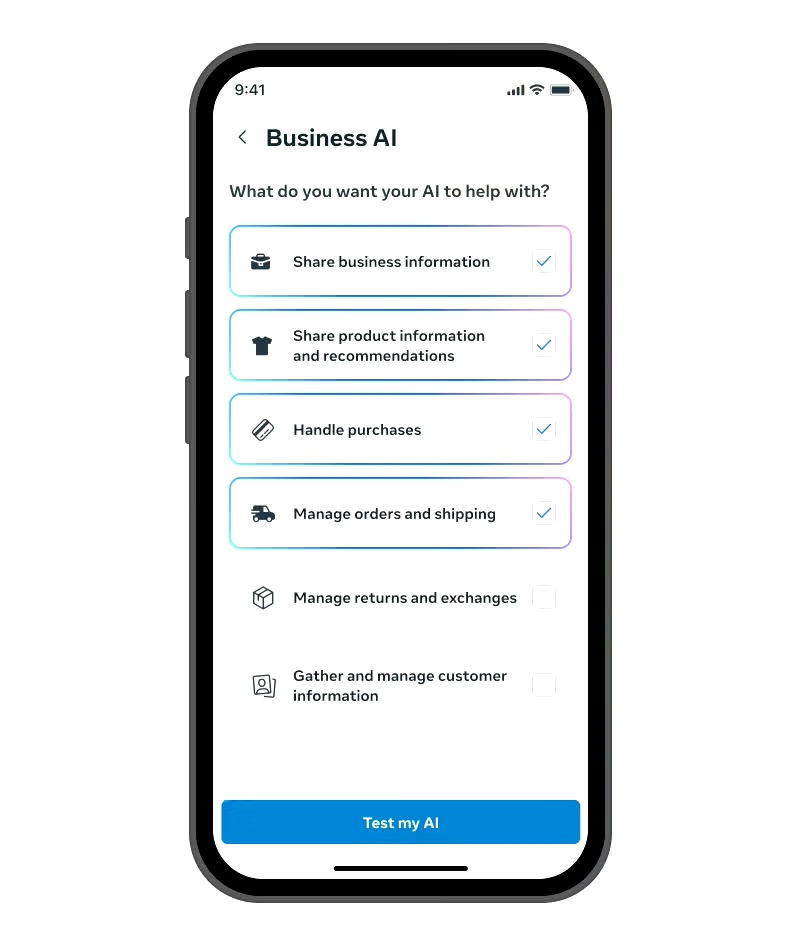 Meta Business AI