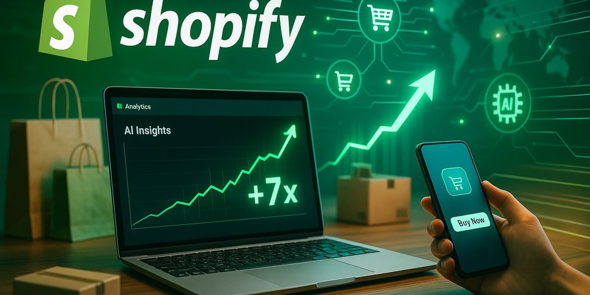 Shopify Reports Sevenfold Surge in AI-Driven Shopping Activity